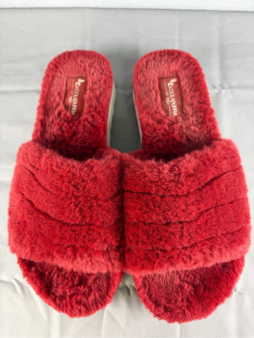Ugg Koolaburra Plush Red Slide Slippers